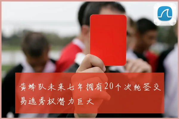 黄蜂队未来七年拥有20个次轮签交易选秀权潜力巨大